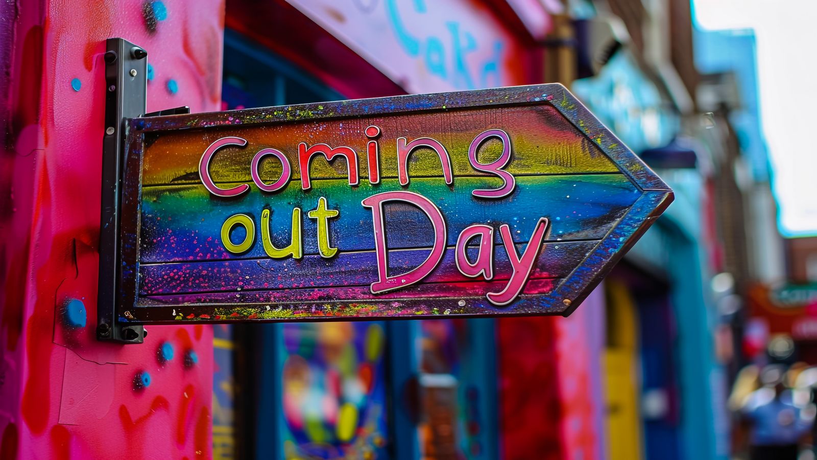 A vibrant market scene with local signage, hand-painted typography, and culturally distinct visual elements